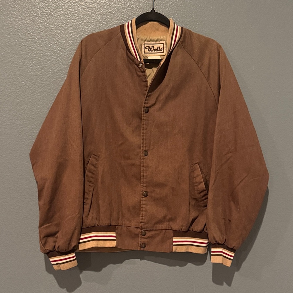 Walls Vintage Men's Brown Bomber Jacket